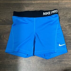 Nike Pro Blue Athletic Shorts